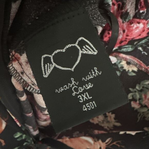 VTG Hell Bunny Vixen Dress Woodland Collar 50s Retro 3x Rockabilly, Plus 46”x36” - Picture 13 of 13